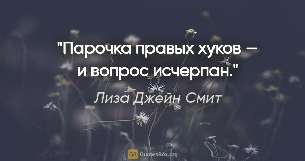 Лиза Джейн Смит цитата: "Парочка правых хуков — и вопрос исчерпан."