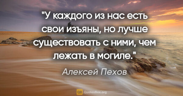 Алексей Пехов цитата: "У каждого из нас есть свои изъяны, но лучше существовать с..."