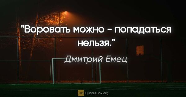 Дмитрий Емец цитата: "Воровать можно - попадаться нельзя."