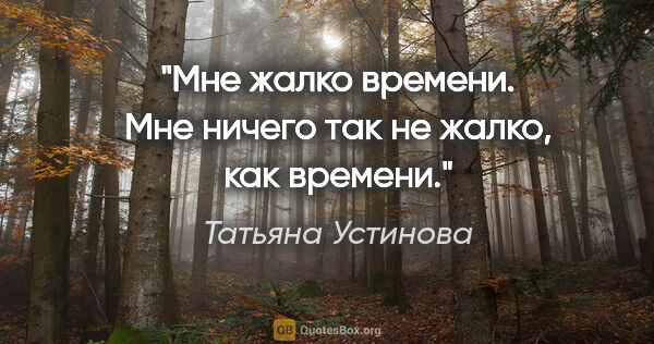 Татьяна Устинова цитата: "Мне жалко времени. Мне ничего так не жалко, как времени."